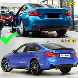 Magickit Rear Diffuser for BMW 4 series 32/F33/F36 2014-2020 Rear Splitter Lip Rear Bumper Diffuser Lip Bumper Protect Bodykit