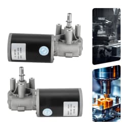 Micro DC Motor DC Gear Motor Electric Geared Motor DC Reduction Motor Self-Locking Motor Left/ Right(Selectable) 80W-24V 220RPM