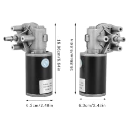 Micro DC Motor DC Gear Motor Electric Geared Motor DC Reduction Motor Self-Locking Motor Left/ Right(Selectable) 80W-24V 220RPM