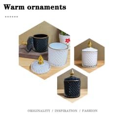 Crystal Glass Candy Cup European Creative with Lid Candy Jar Tray Fruit Candy Bucket Storage Jar Creative Living Room Decoration