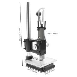 Manual Press Puncher 0-16cm Adjustable Height for Leather Craftsmen for Punching Pronging Stamping Processes