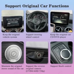 AUTOTOP Wireless Apple CarPlay Android Auto Retrofit Box for Mercedes Benz A B C E CLA GLA GLK ML NTG4.5 Becker