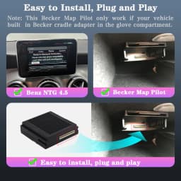 AUTOTOP Wireless Apple CarPlay Android Auto Retrofit Box for Mercedes Benz A B C E CLA GLA GLK ML NTG4.5 Becker