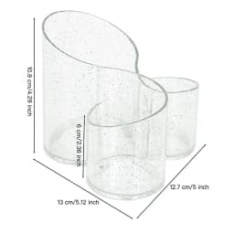 Silicone Storage Box Mold with 3-Slot Vase Silicone Mold Epoxy Resin Casting Molds for Pen Holder Cosmetic Make-Up Container