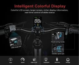 SAMEBIKE RS-A01Pro Electric Bicycle Brushless Motor 36V15AH Lithium Battery E Bike 26 Inch Tire Snow Adult Electric Bike