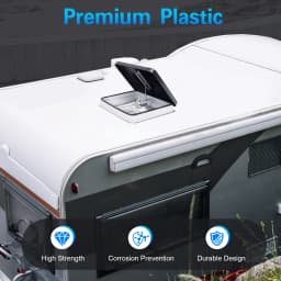 Roof Vent Skylight 42 x 42 cm for Caravans or Motorhomes RV Accessories RV Caravan Trailer Skylight Roof Vent Hatch