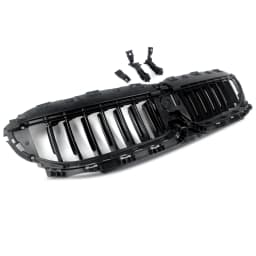 Front Radiator Grille Active Air Shutter Black Compatible with BMW G20 G21 330i 2019-2022 Automotive Exterior Parts 51749465188