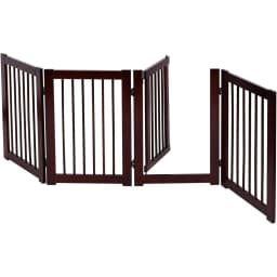 Safety Gate Barrier Dog Gate Security Grille Pet Gate Folding Wooden Protection Ladder (203 x 76 x 1,8cm)