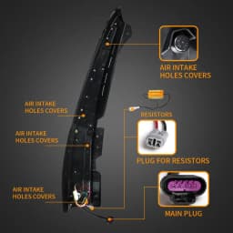 VLAND LED Tail Lights for GMC Yukon Chevy Tahoe Suburban 3rd Gen 2007–2014 W/ Start-up Animation Rear Lamps Assembly Set of 2