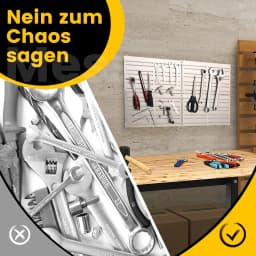 Magnetic Tool Holder Wall, 4 Tool Plates, 32 Strong Magnetic Strips, 60 x 30 cm,Magnetic Tool Holder, Silver