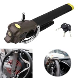 Car Steering Wheel Anti-theft Lock Aluminum Alloy Foldable Anti-theft Security Car Lock Protection Device For Cars Trucks Vans