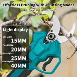 40mm Brushless Electric Pruner Scissors Battery Pruning Shears Garden Rechargeable Scissors 4 Gears Fit for Makita 18V Battery