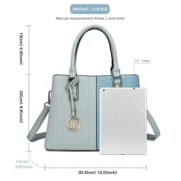 Miss Lulu WOMEN'S Handbag, PU leather Elegant Handle bag, Vintage Hobo bag with Detachable Shoulder Strap and Top Handle