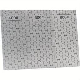 5 Pieces Diamond Sharpening Stone Set, Diamond Lapping Plate Coarse/Medium/Fine Grit Sharpener, 400/600/800/1000/1200 Grit