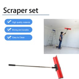 Drywall Smoothing Spatula Handle Set with 40/60/80cm Smoothing Spatula + Extension Handle Pole for Wall Ceiling