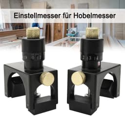 2Pcs Woodworking Magnetic Planer Blade Setting Jig, Adjustable Magnetic Planer Jointer Knife Blade Vernier Height Setter Jig Ga
