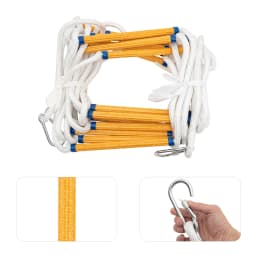 Rope Ladder, Fire Ladder, 10 m, Fire Escape Rope Ladder, Rescue Ladder, Rope Ladder up to 200 kg, Safety Ladders for Home