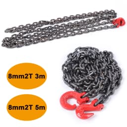 2T Chain Sling Alloy Steel Hoist Chain 3m/5m Durable Engine Lift Chain for Lifting or Moving Loads in Various Industries