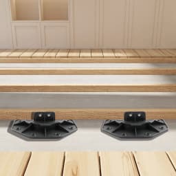 25pcs Multi-Level Decking Flooring Support Pedestal Height Adjustable Decking Pedestal 18-30mm Riser Bearing Supports