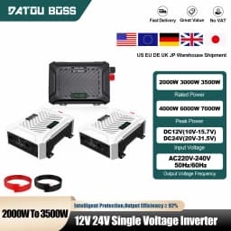 DATOUBOSS 2000W 3000W 3500W Pure Sine Wave Inverter 12V 24V Single Voltage Car Inverter for RV Solar Energy Storage System