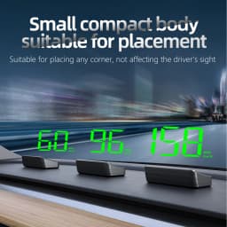 M2 HUD Head Up Display Universal Car GPS LED Digital Speedometer Projection On Glass Car Speed Meter Windshield Head-up Display