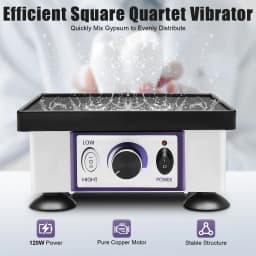 120W Dental Oszillator Dental Square Quartet Vibrator Lab Vibrator Equipment Plaster Models Making Tool for Dentists Craftsmen