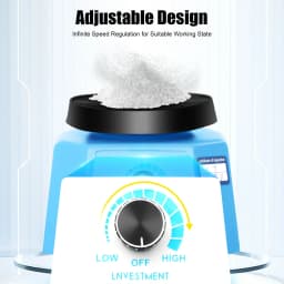 Dental Oscillator, 220V 100W Round Dental Plaster Vibrator, Dental Vibrator, Blue Dental Technology Plaster Vibrator