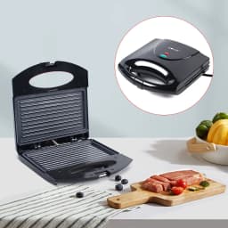 Electric Steak Machine 2In1 Toaster Sir Double Sided With Work Indicator Light For Sandwiches Toast Steak