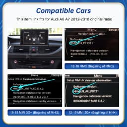Road Top Wireless Android Auto For Audi Car A6 A7 RMC 3G MMI MHI2 2012-2018 Carplay Interface Mirror Link Air Play