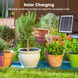 Outdoor Solar Power Timer Smart Drip Irrigation System Watering Machine Intelligent Irrigation Machine 3W Integrated Control