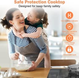 Karinear Induction Hob 3-Burner, 60cm Built in Induction Hob, Electric Hob with Touch Control, Timer, Safety Lock, 5200Watts, wi