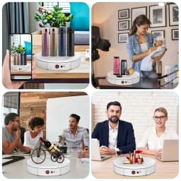 100kg Load 30cm 360 Degree Electric Rotary Display Stand For Displaying Jewelry, Cakes, Clothing And Model Photography