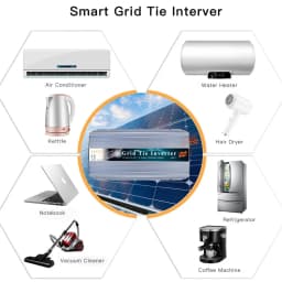 1400W Grid Tie Micro Inverter MPPT DC18V 36V to AC 230V for Solar Panel and Wind Power Inverter Household Inverter