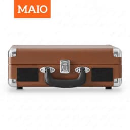 Maio C200 Belt-Driven Vintage Gramophone Device, Vinyl Record, Turntable, High-Fidelity Stereo, Built-In Speaker, 3-Speed