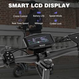 IENYRID S1 Scooters Daily Travel And Commuting E-Scooter, 48V15Ah Battery Smart LCD Display Electric Scooter,10-inch Air Off-road Tires City Scooters Electric