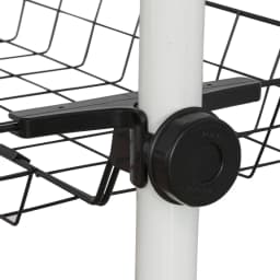 SoBuy FRG34-P02 set storage s baskets for dresses stand baskets for Telescopic Wardrobe System Metal