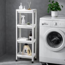 Rolling Storage Cart 3/4 Layers Organizer Mobile Shelving Unit Large Capacity for Kitchen Office Bathroom Laundry Living Room