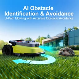 UBHOME M10 Robot Lawn Mower - Wireless, 1000m², 90 min Runtime, 55% Incline, RTK+AI Vision Robotic Lawnmower with App Control