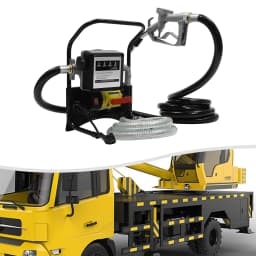 550W Electric Meter Pump Oil Transfer Pump Electric Self-Priming Fuel Oil Auto Refueling Automatic Diesel Transfer Pump Black