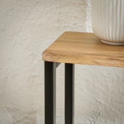 SoBuy FSB19-L-E Vintage Consoles table Metal Hallway table Deco table Sideboard side table table BHT Approx 120x81x20cm Natural & Black