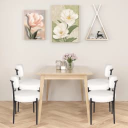Dining Chairs Set of 2, Wingback Dining Chairs with Metal Legs, Luxury Tufted Dining Chair for Living Room, Bedroom, Kitchen