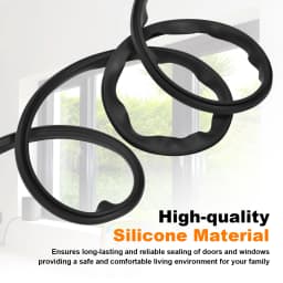 Weather Door Seal Strip, V-type 50m Soundproof Heavy Duty Door Weather Stripping