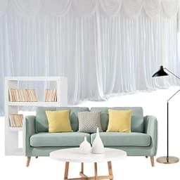 3 x 3 m Wedding Background White Ice Silk Curtain Decoration Backdrop Party Stage Theatre Decoration for Wedding,Party