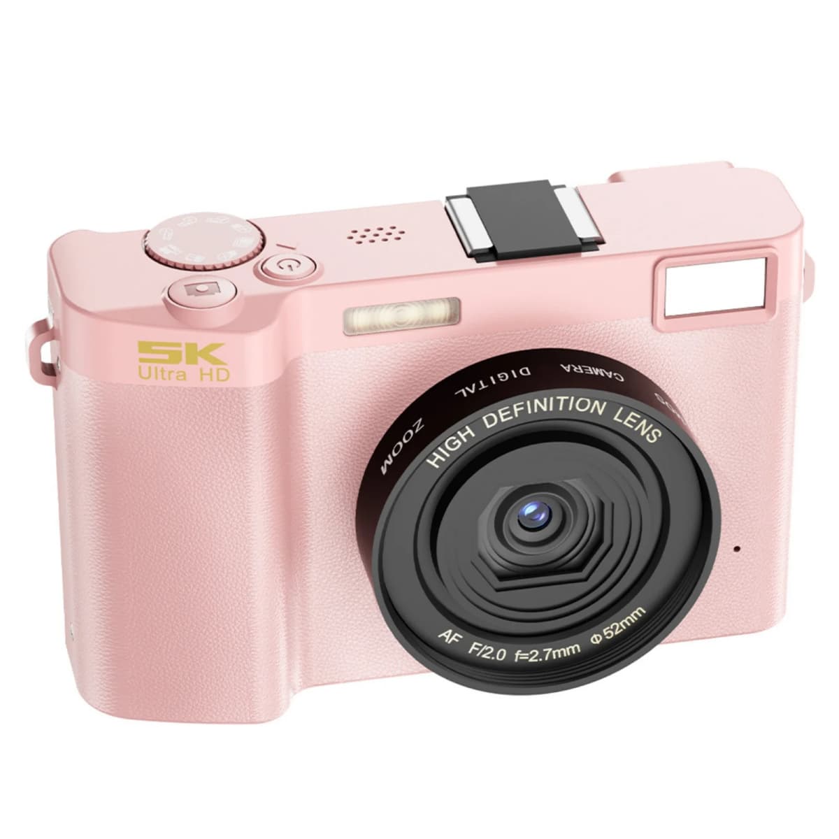 64MP Digital Camera, Selfie Camera with Dual Cameras, 1700mAh Battery, 18X Zoom and Wide-angle Macro, 5K Video for Child