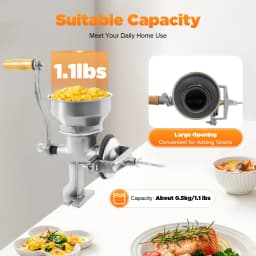 Stainless Steel Manual Grain Grinder Hand Crank Grain Grinding Tool Home Kitchen Wheat Corn Nut Mill Grinding Machine