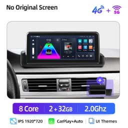 Junsun CarPlay For Apple Car Radio Multimedia For BMW E90 E91 E92 E93 2005-2012 Bluetooth Wireless Android Auto 4G GPS Stereo