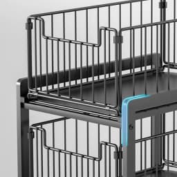 Pull-Out Sliding Drawer Cabinet Organizer, Slide-Out Stackable Under Sink Cabinet Organizer 2 Tier Storage Shelf, Multipurpose F