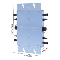 1200W Micro Inverter 92.5% Efficiency Solar Power Inverter IP65 Waterproof 1150W Grid-Tie Inverter for Residential/Commercial