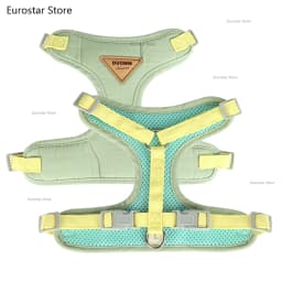 Breathable Nylon Mesh Dog Cat Harness Leash Set Soft Suede Fabric Puppy Cat Harnesses Vest Lead For Small Medium Dogs Cats