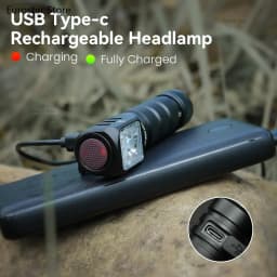Headlamp 2100lm 18650 EDC USB C Rechargeable with Power Bank Flashlight SST40 LED Torch with Magnetic for Camping